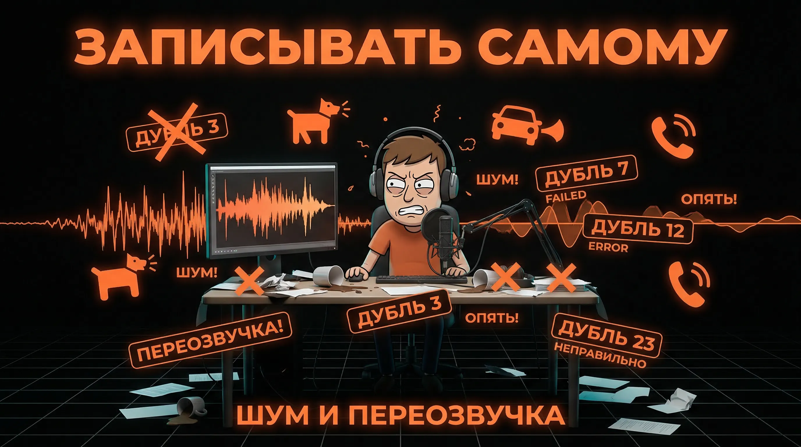 Записывать голос самому